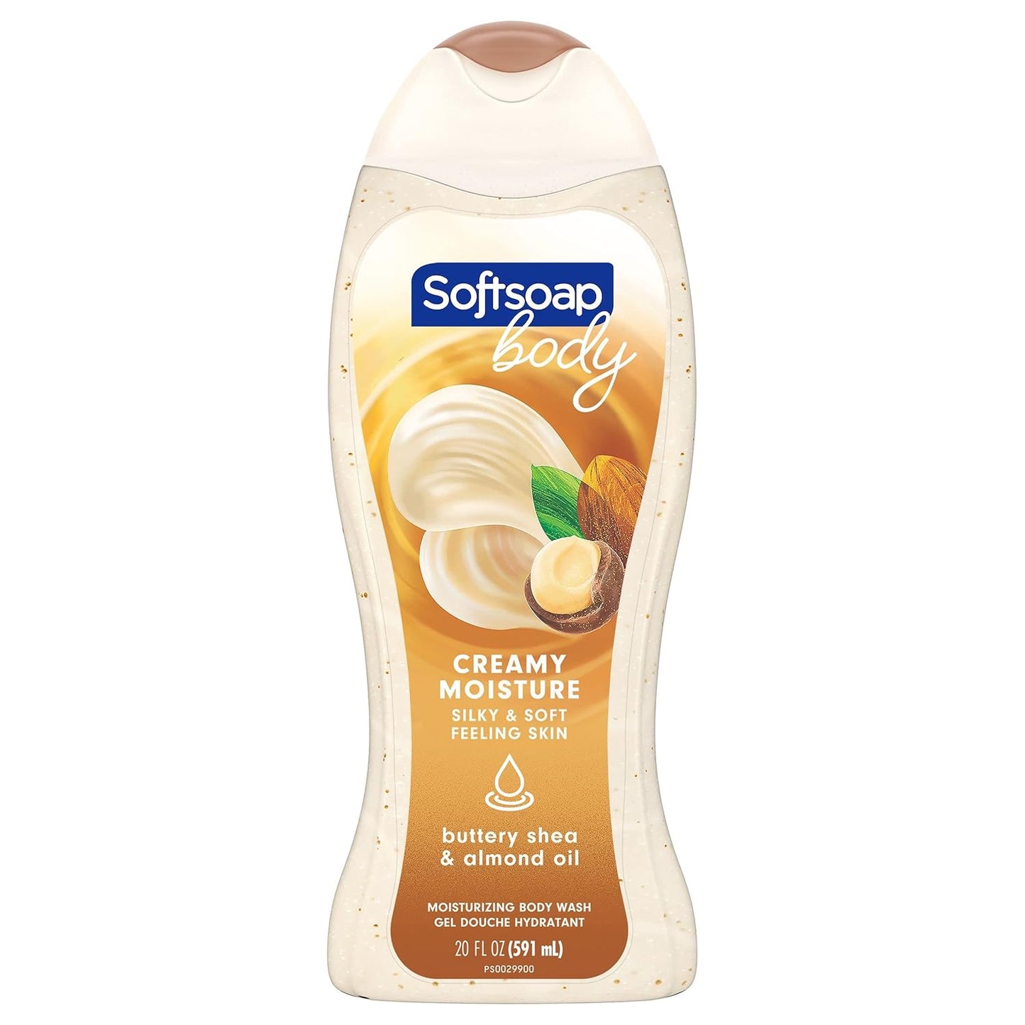 Softsoap Moisturizing Body Wash - Shea & Almond Oil | 20 Fl Oz for Nourishing Hydration