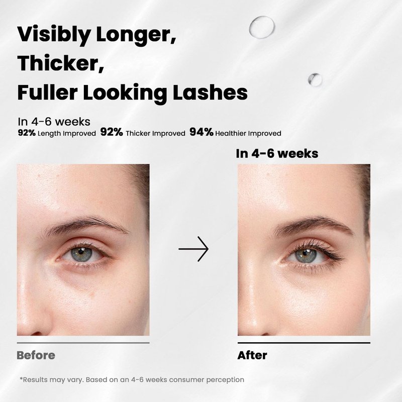 LA MAESII Lash Serum, Eyelash Growth Serum with Advanced Formula, Eyelash Enhancing for Longer Thicker and Fuller Looking Lashes, Vegan & Cruelty-Free for Sensitive Eyes (5mL)