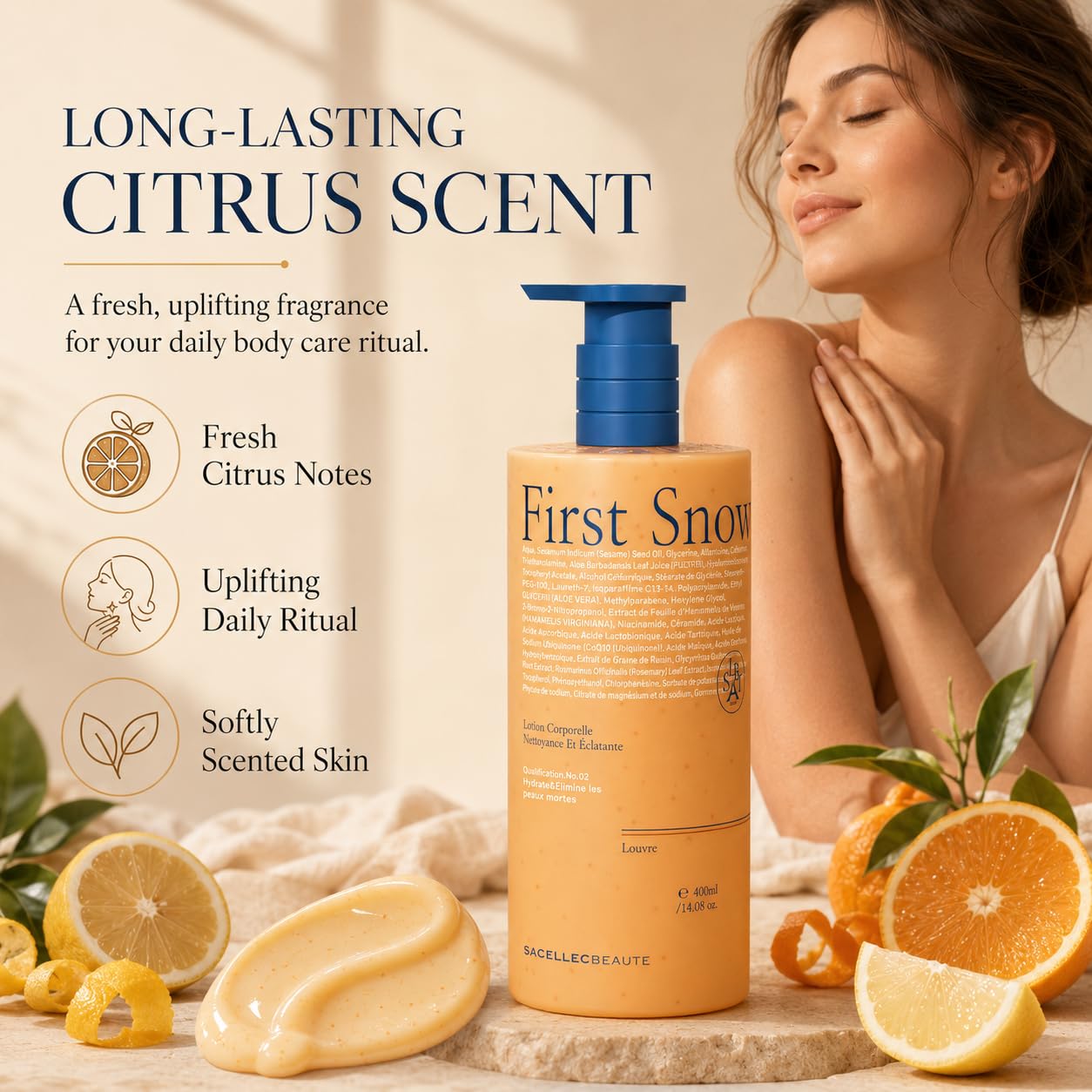 Advanced AHA Body Lotion 6% Glycolic Acid Treats Back Acne, Keratosis Pilaris & Dryness - With Glycolic, Lactic, Citric Acids - Exfoliating Moisturizer with Long Lasting Perfumed Experience,14 Oz