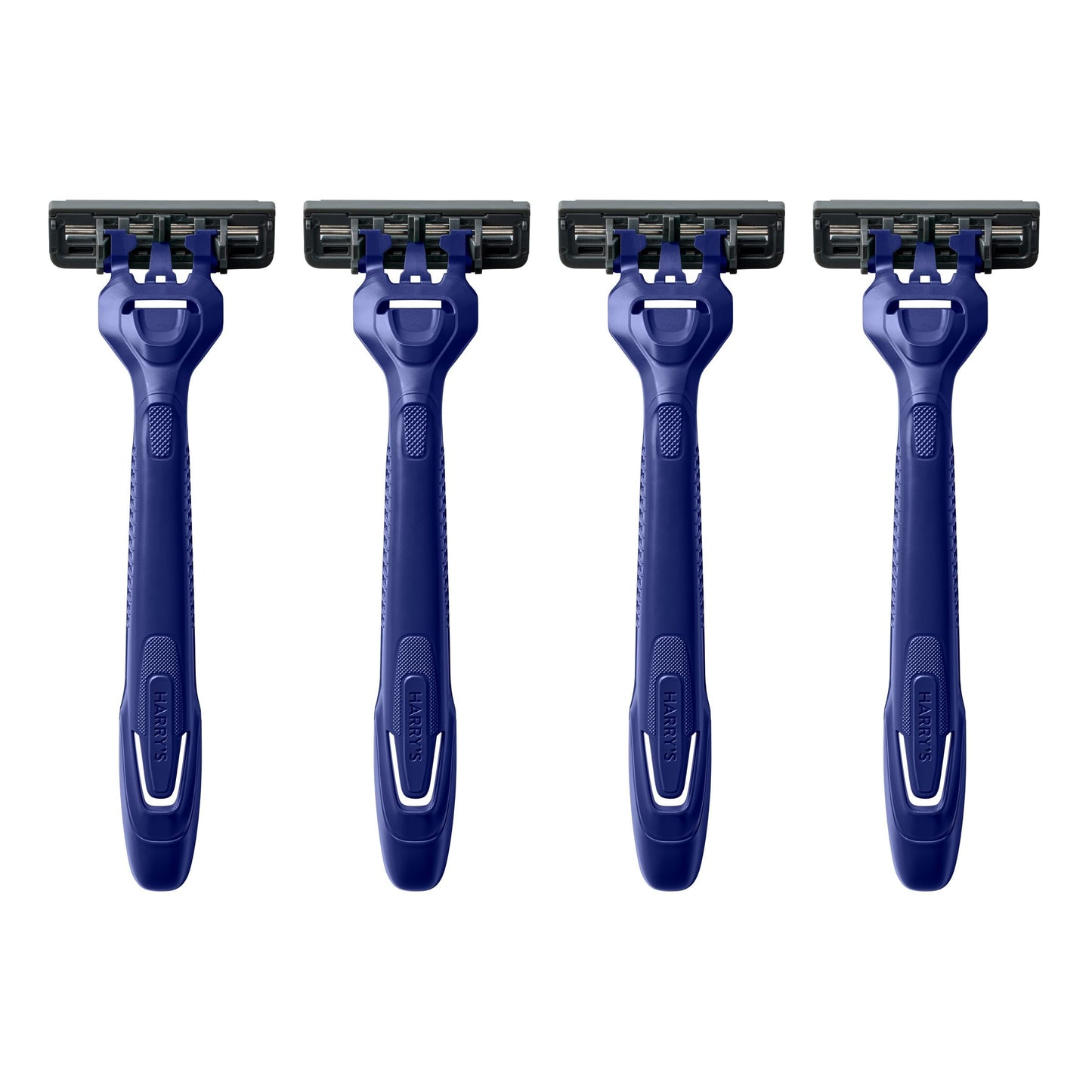 Harry's Men's Disposable Razors, 3-Blade Razors with Lubricating Strip and Pivoting Head, 4 Count