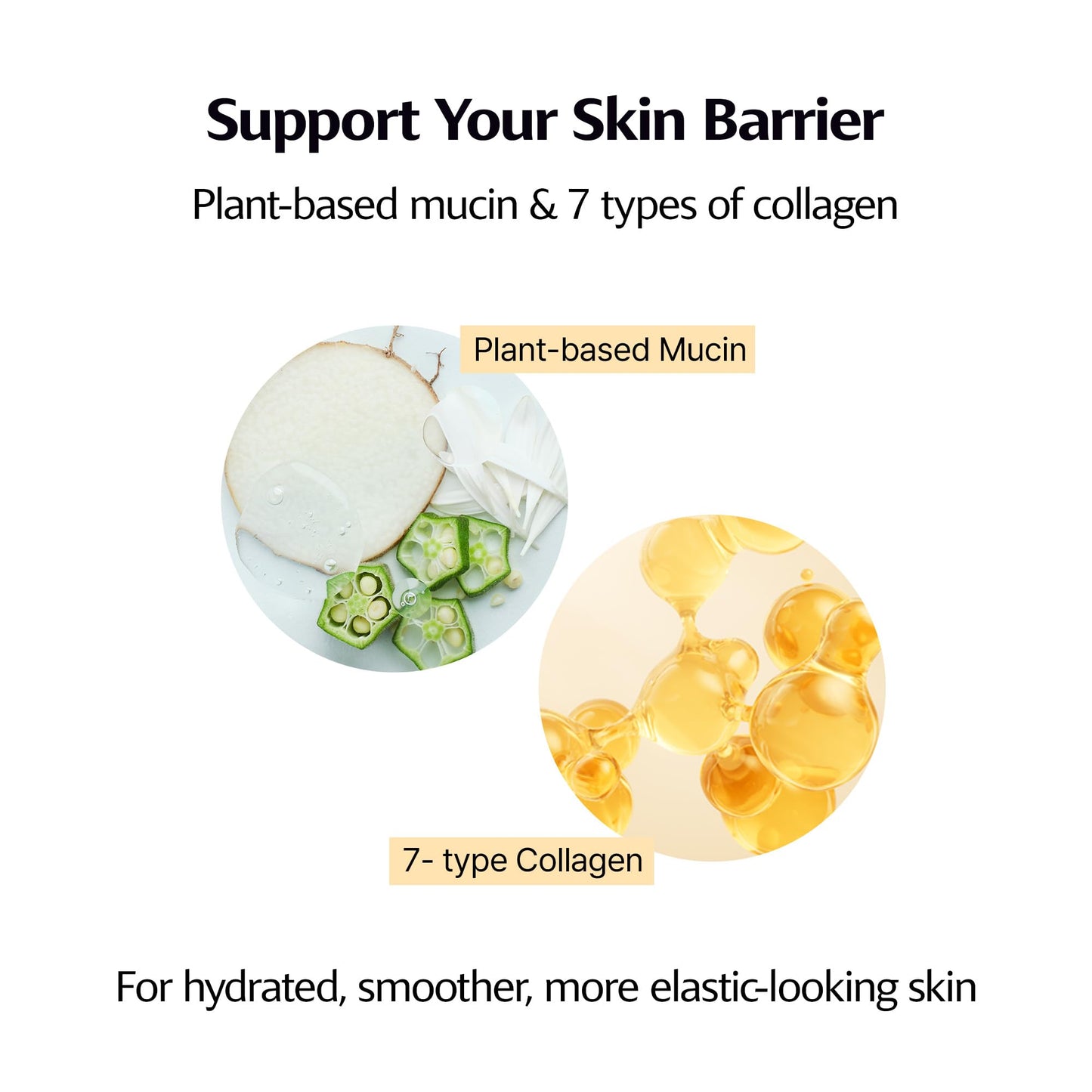 ClearDea Mucin Collagen Peptide Hydrogel Mask (Plant Mucin & 7-Collagen Complex) – Hydrating & Firming Facial Sheet, 5 Pack – Korean Skincare Glow Essentials