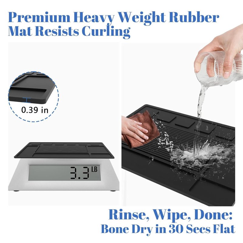 Magnetic Barber Mat - Organizer for Clippers with 6 Strong Magnets | Grooming Station Tool Pad