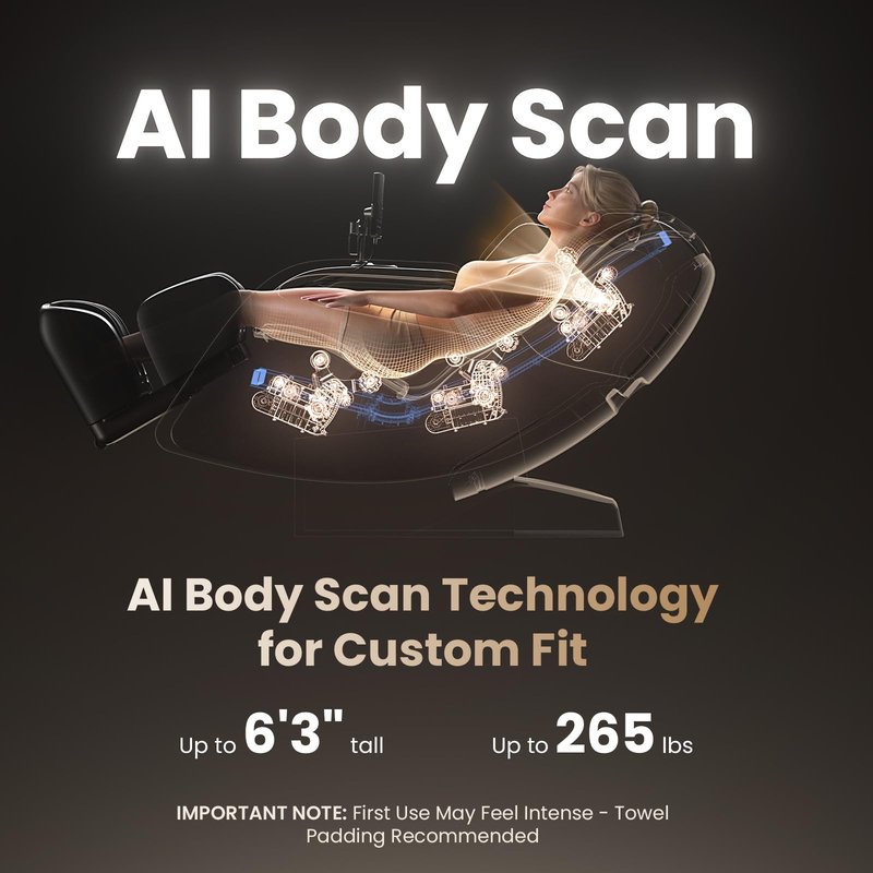 BOB AND BRAD Father's Day Dad Gift iMaster Pro 4D Full Body Massage Chair, Co-Developed with Physical Therapists, 166° Zero Gravity SL-Track Recliner, Voice Control, Heat, Deep Tissue&Auto-Extend Calf