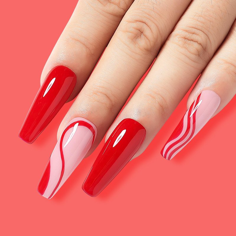 Nicedeco Hema Free Cruelty Free Vegan Gel Nail Polish 1 Pcs 15ml Red Color Soak Off LED U V Gel for Nail Art Manicure Salon DIY -011