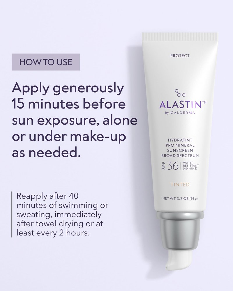 ALASTIN Skincare HydraTint Pro Mineral Sunscreen SPF 36 (3.2 oz) | 2-in-1 Tinted Daily Sunblock Moisturizer for Face & Neck | Fragrance-Free, Water Resistant