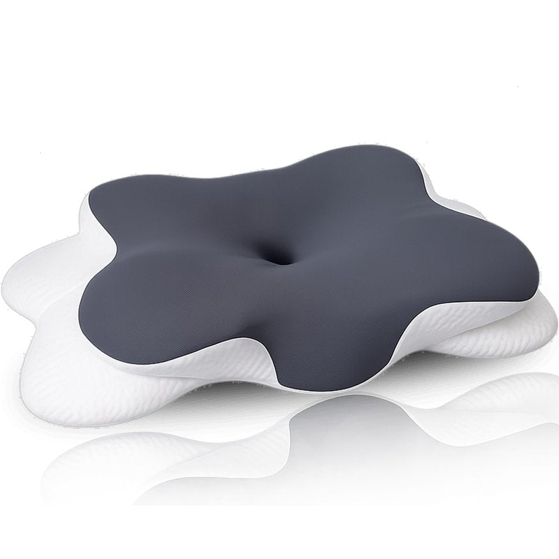 Cervical Neck Pillow for Pain Relief, Ergonomic Neck Pillow for Sleeping, Contour Orthopedic Side Sleeper Pillow for Back Stomach Sleepers Bed Pillow with Pillowcase (Pack of 1)