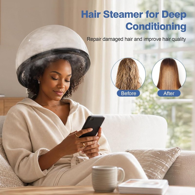 Kingsteam Hair Steamer - 2 in 1 Ozone Facial Steamer for Home & Salon Use | Personal Care Device