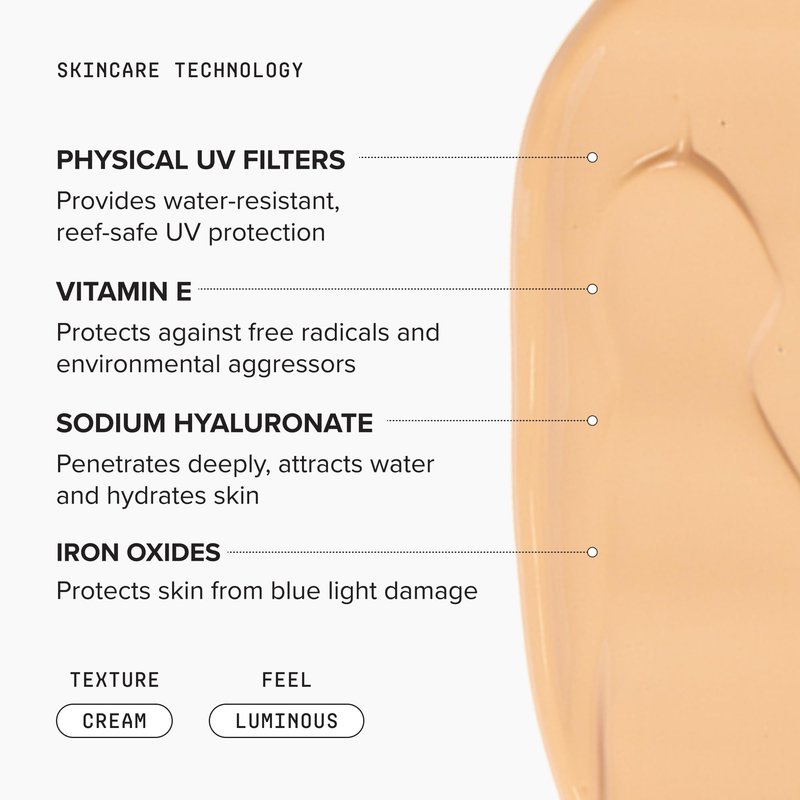 DRMTLGY Physical Tinted Moisturizer with SPF 44. Universal Tint. All-In-One Mineral Tinted Sunscreen and Foundation with Broad Spectrum Protection Against UVA and UVB Rays, 2.05 oz