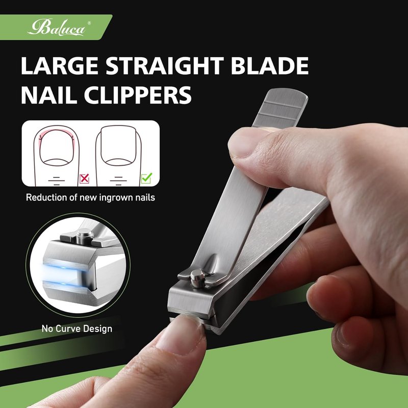 Regine Switzerland Heavy Duty Nail Clippers - Professional Stainless Steel for Thick Toenails | Ideal for Seniors, Men & Women - Silver