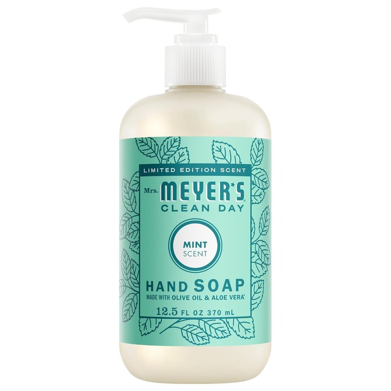 Mrs. Meyer's Clean Day Hand Soap - Refreshing Mint Scent | 12.5 Fl Oz Bottle