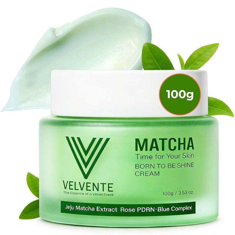 Skiennix Matcha Facial Moisturizer - Hydrating Rose PDRN Cream for Anti-Aging & Radiance | 3.53 oz