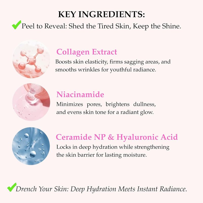 Regine Switzerland Collagen Wrapping Mask - Overnight Peel Off for Hydration & Elasticity | 2.53 fl oz