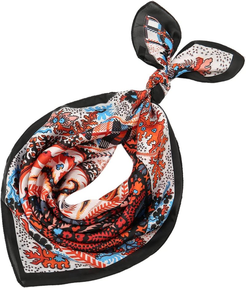 RIIQIICHY Satin Silk Hair Scarf - Luxurious Sleep Wrap for Women | 27.5" Size