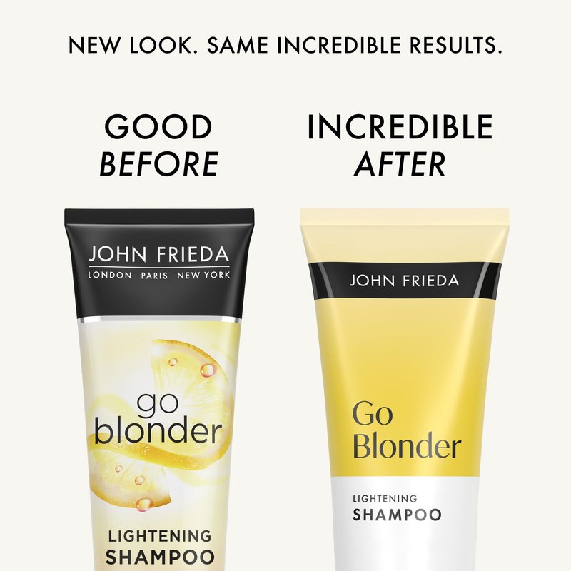 John Frieda Go Blonder Blonde Brightening Shampoo for Blonde Hair, Gradual Lightening & Shine, 8.3 Fl Oz