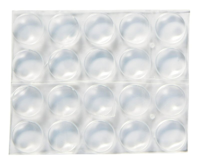Scotch Clear Adhesive Bumper Pads 40 PCS, Self-Stick Rubber Pads 1/2" Round, Cabinet Door Rubber Bumpers, Designed to Protect Cabinets and Drawers, Sound Dampening, Transparent (SP951-NA)