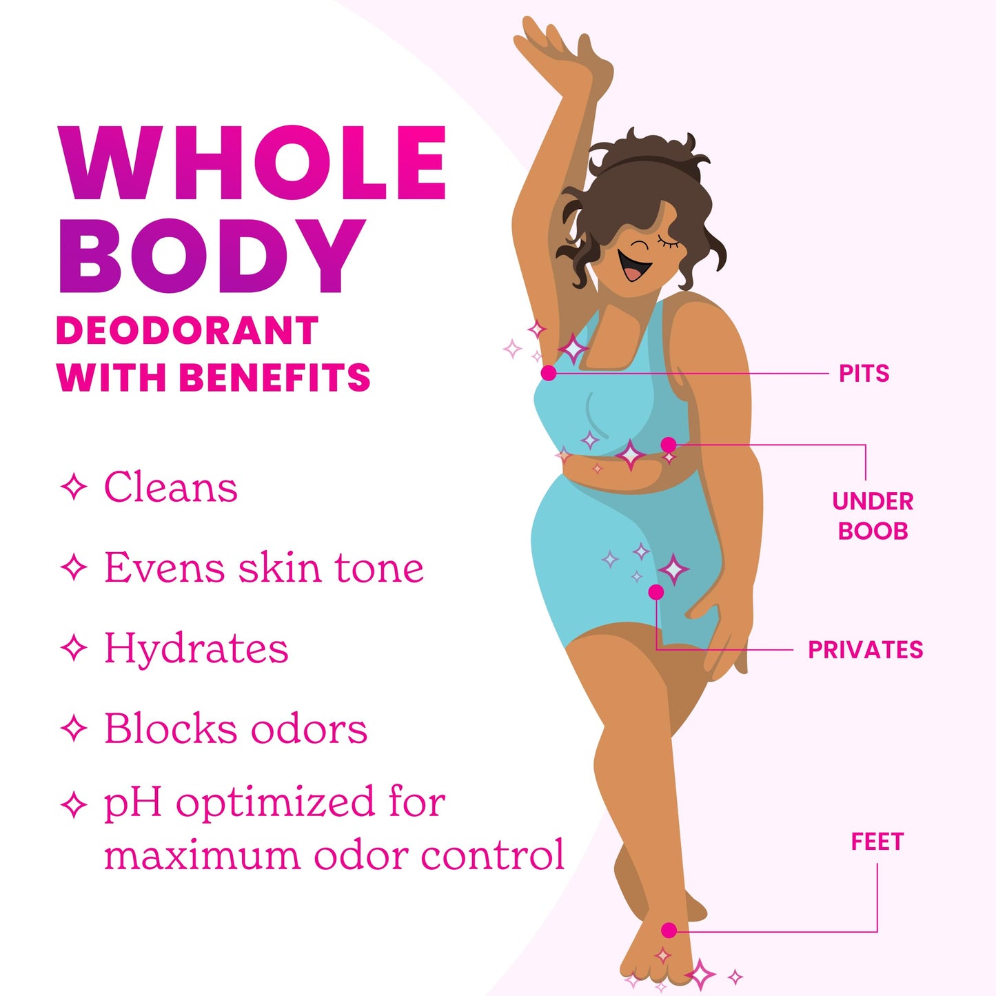Lume Whole Body Deodorant - Invisible Cream Stick - 72 Hour Odor Control - Aluminum Free, Baking Soda Free, Skin Safe - 2.2 Ounce (Clean Tangerine)