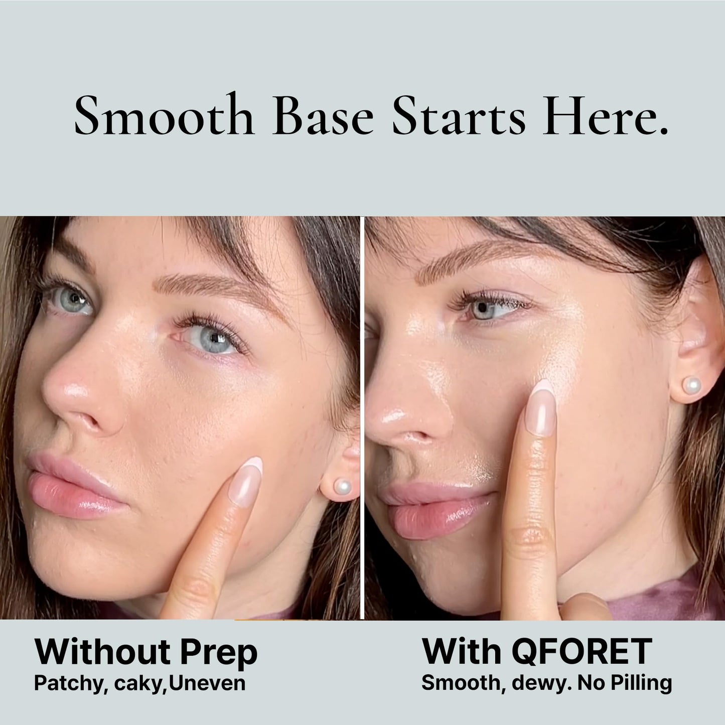 QFORET Hydrating Gel Cream, Fragrance-Free Face Moisturizer for Dehydrated Skin, Phyto Mucin + Hyaluronic Acid + Ceramide, 2.36 fl oz