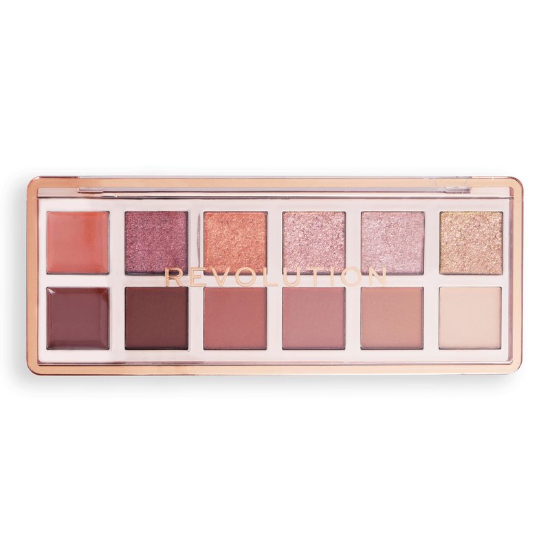 Revolution, The True Icon Bronze Palette, 12 Ultra-Pigmented Matte & Shimmer Finishes & Shades, Long-Lasting & Blendable, Vegan & Cruelty-Free, 3.53 oz