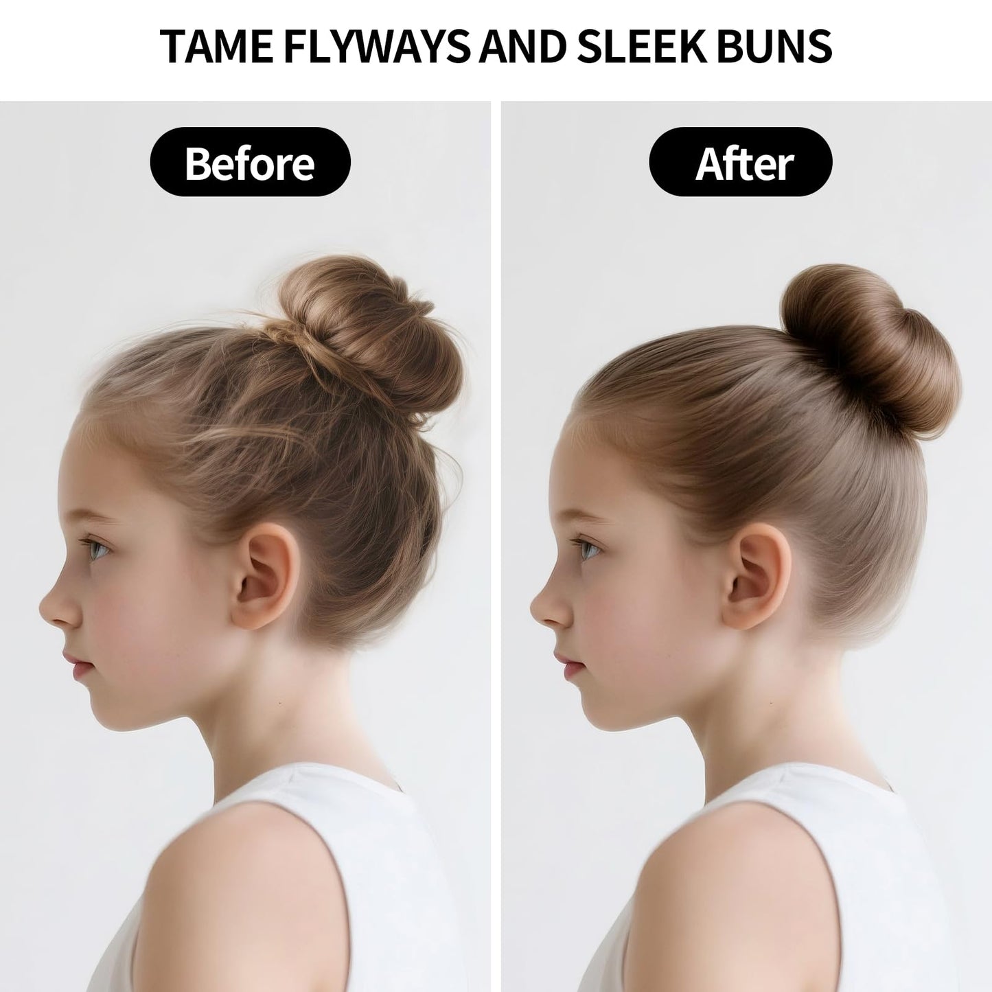 SWEET VIEW Hair Wax Stick, Slick Back Hair Pomade/Balm/Gel for Tame Flyaways, Frizz, Sleek Ponytails, Buns, Styling Accessory for Women, Teen Girls
