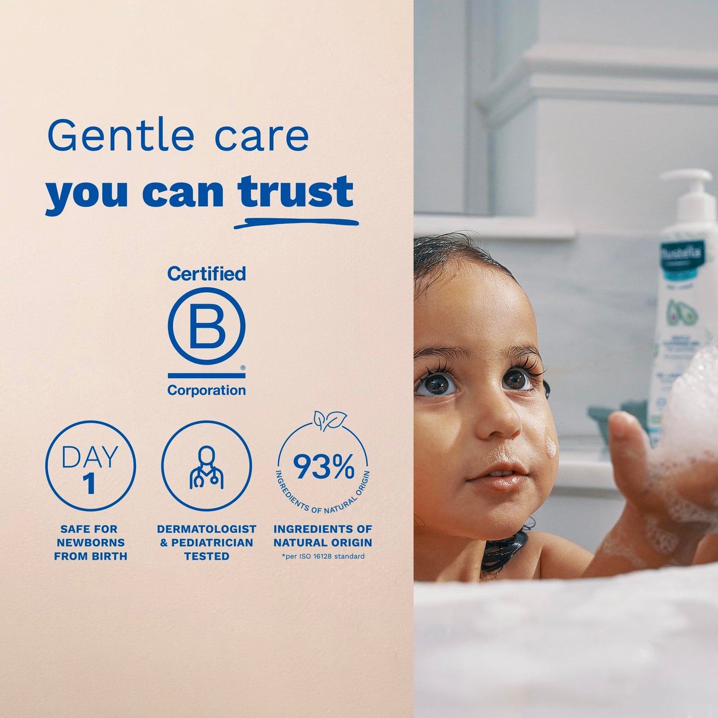 Mustela Gentle Cleansing Gel - Baby Wash for Delicate Skin and Hair - Newborn-Safe Cleanser - Crafted with Natural Avocado Perseose - 1 or 2-Pack - Various Sizes
