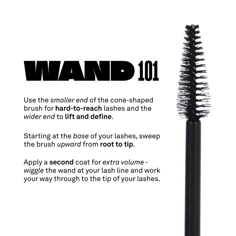 Babe Original Babe Lash Mascara - Smudge Proof, Long Lasting & No Clump Formula, Buildable Volume, Water Resistant, Dramatic Black (Volumizing Mascara)