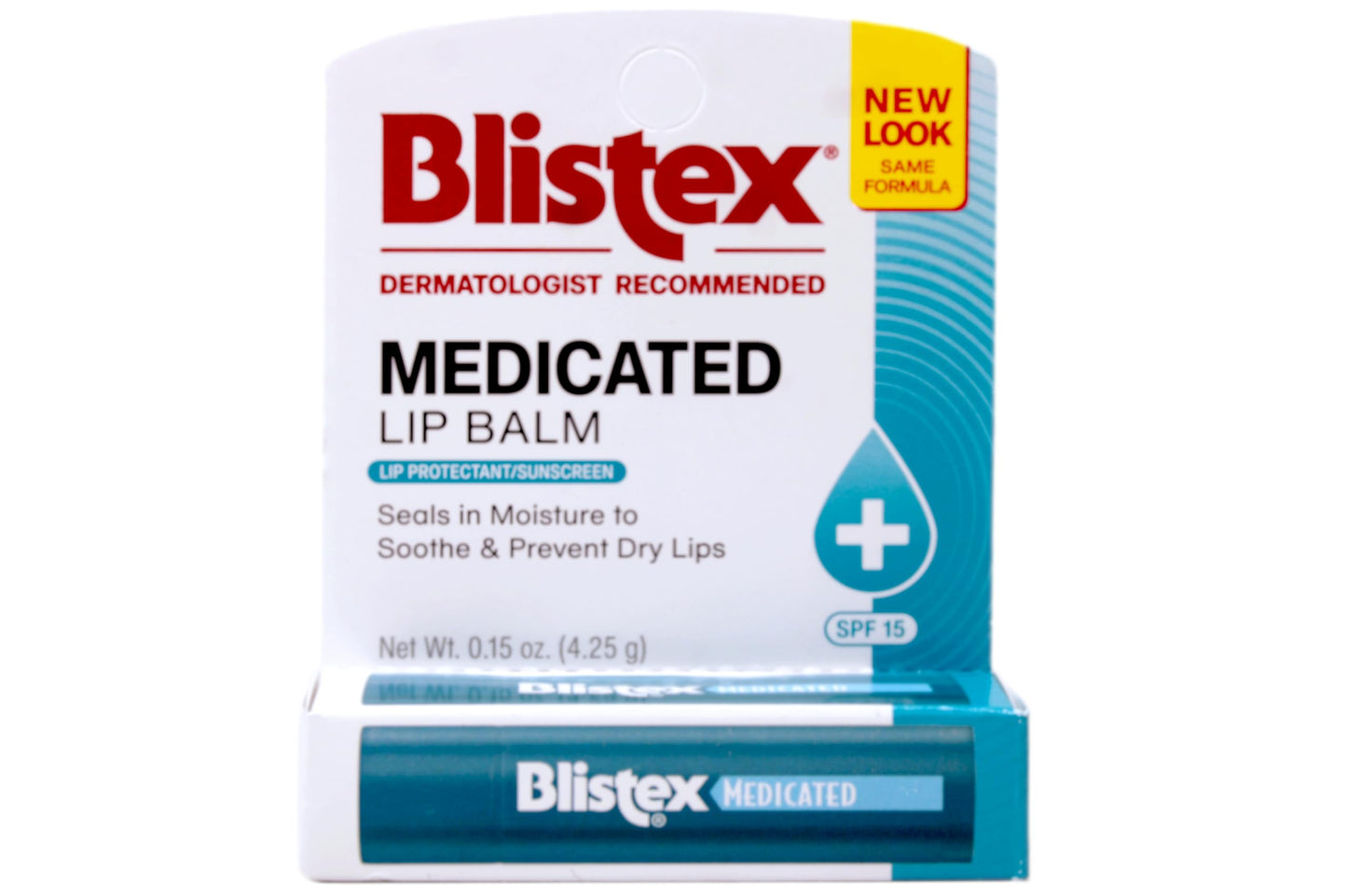 Blistex Medicated Lip Balm, Regular, SPF 15, Pack of 3