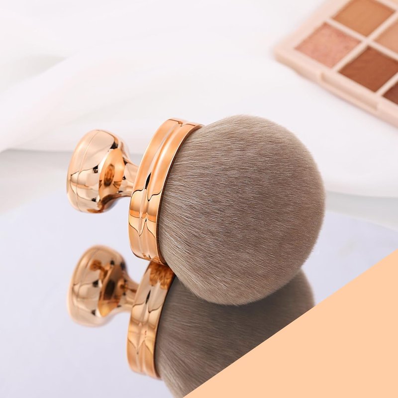 Extra Large Body Makeup Brush - Self Tanner Applicator | 66mm Wide Kabuki Brush for Bronzer & Tanning (Rose Gold)
