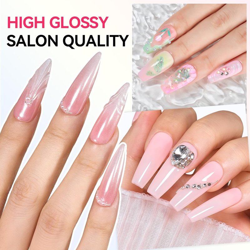 Makartt Gel Top Coat: 2 PCS 15ml No Wipe Top Coat Gel Nail Polish Upgrade Diamond-Shine Long-Lasting Clear Gel Polish Soak Off UV LED Lamp Needed Home DIY Gift Women