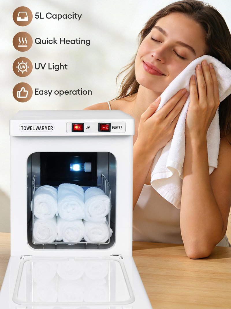5L Hot Towel Warmer Esthetician: Hand Face Towel Warmer Heating Machine - Towel Steamer for Facial Spa Hair Beauty Salon Home