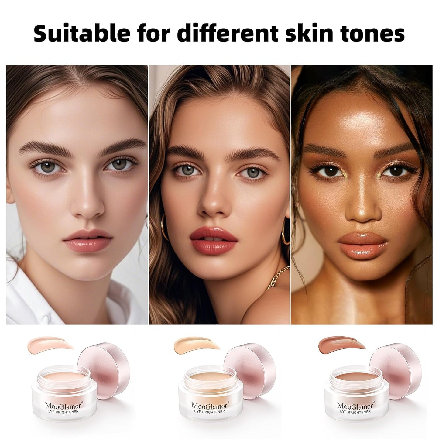 Under Eye Brightener & Concealer - Natural Blendable Corrector for Dark Circles | #01 Light Rose