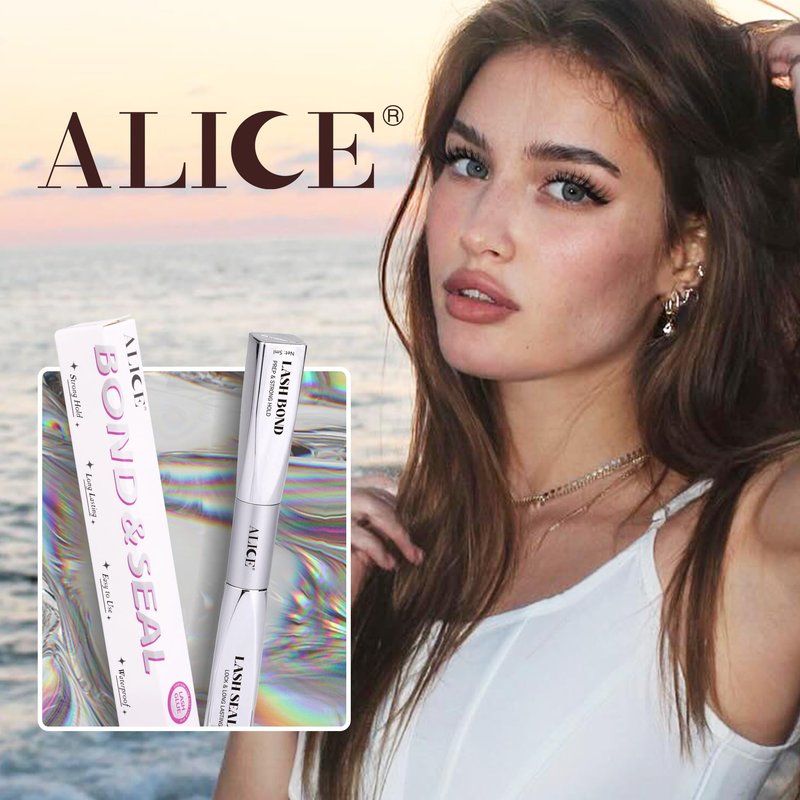 ALICE Lash Glue Bond and Seal Waterproof Lash Cluster Glue Long Lasting 48-72 Hours Strong Hold Eyelash Extension Adhesive