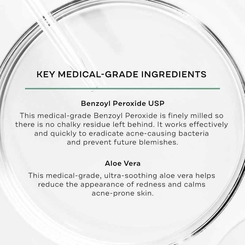 Replenix BP Acne Face Wash - 6.7 Fl Oz Benzoyl Peroxide Cleanser for Acne-Prone Skin | Non-Oily, Gentle Pore Refining