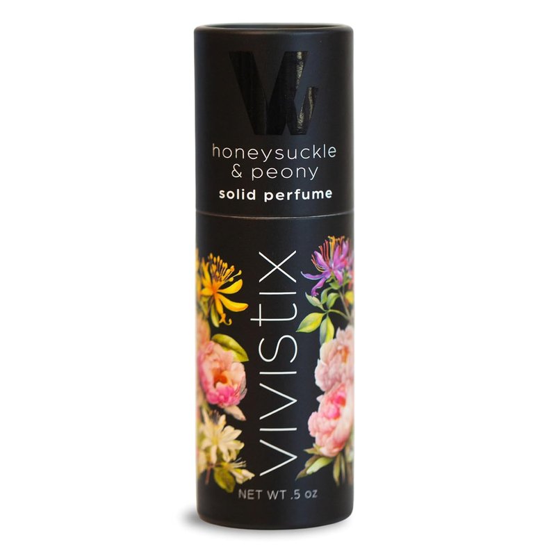 Honeysuckle & Peony Solid Perfume Stick - Portable Floral Travel Scent | Paraben-Free & Made in the USA