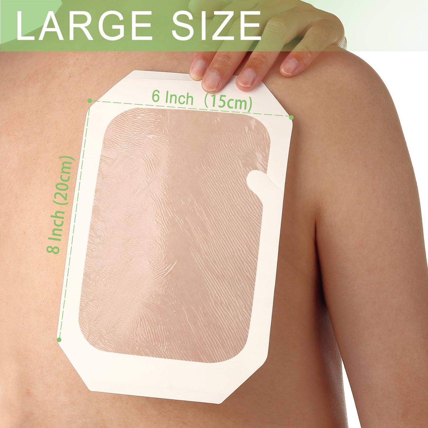 NeuHeils Transparent Film Dressing, Size 6''x8'', 20 Packs, Tattoo Aftercare Bandages, Large Waterproof Wound Cover Patch, Post Surgical Shower Shiled, IV Shield, PICC Catheter Shower Cover