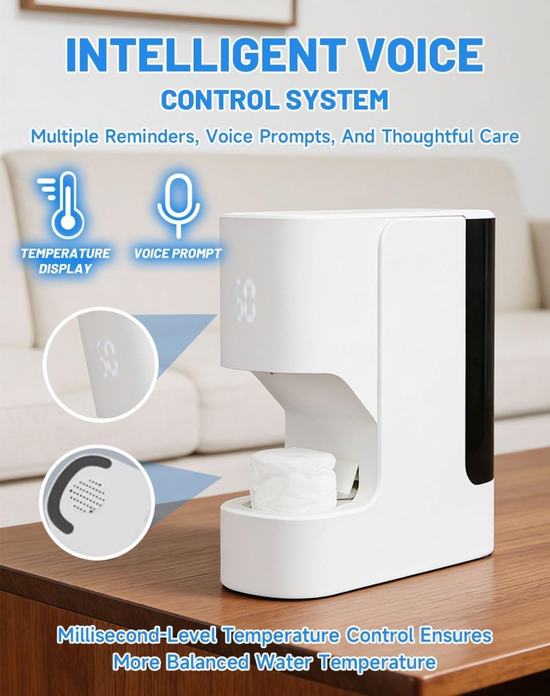Skiennix Hot Towel Warmer - 5-Second Heating, 55°C Constant Temp | Ideal for Spa & Home Use