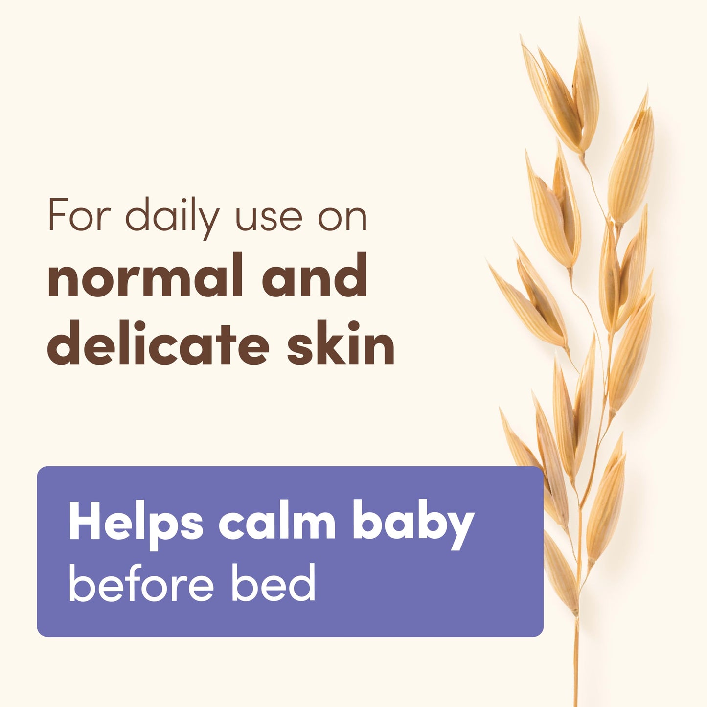 Aveeno Baby Nighttime Calming Comfort Bath, Baby Body Wash for Skin & Hair with Natural Oat Extract, Soothing Lavender & Vanilla Scent, Tear-Free Formula, No Added Parabens & Phthalates, 18 Fl Oz