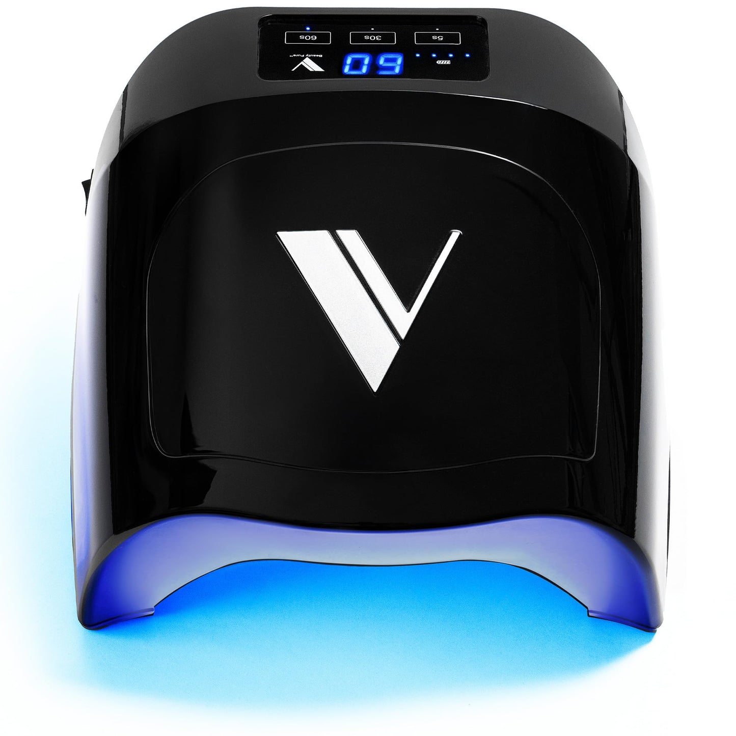 V Beauty Pure Cordless UV Nail Lamp (Black) - 36W Portable UV Light for Gel Nails with Multiple Timer Settings - LED Curing Light Nail Polish Dryer for Professional Nail Art, Salon & Home DIY