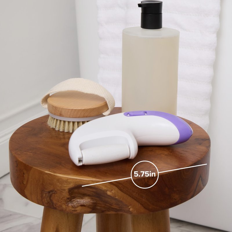 Plum Beauty Automatic Foot File – Electronic Callus Remover for Feet – Includes 2 Roller Heads (Coarse & Regular) – Portable Pedicure Tool for Dry & Rough Skin – Use Wet or Dry