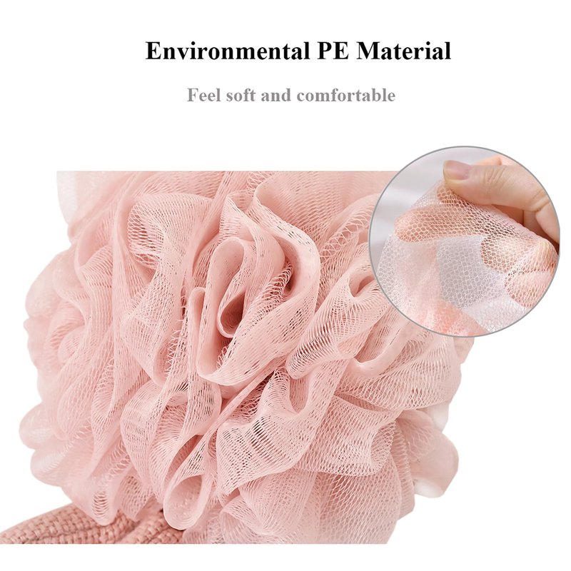 Loofah for Kids Bath Sponge for Kids Loofah Girls Cute Animal Bunny Gift Set - Pink, White, Grey - Shower Loofah for Women Yisella