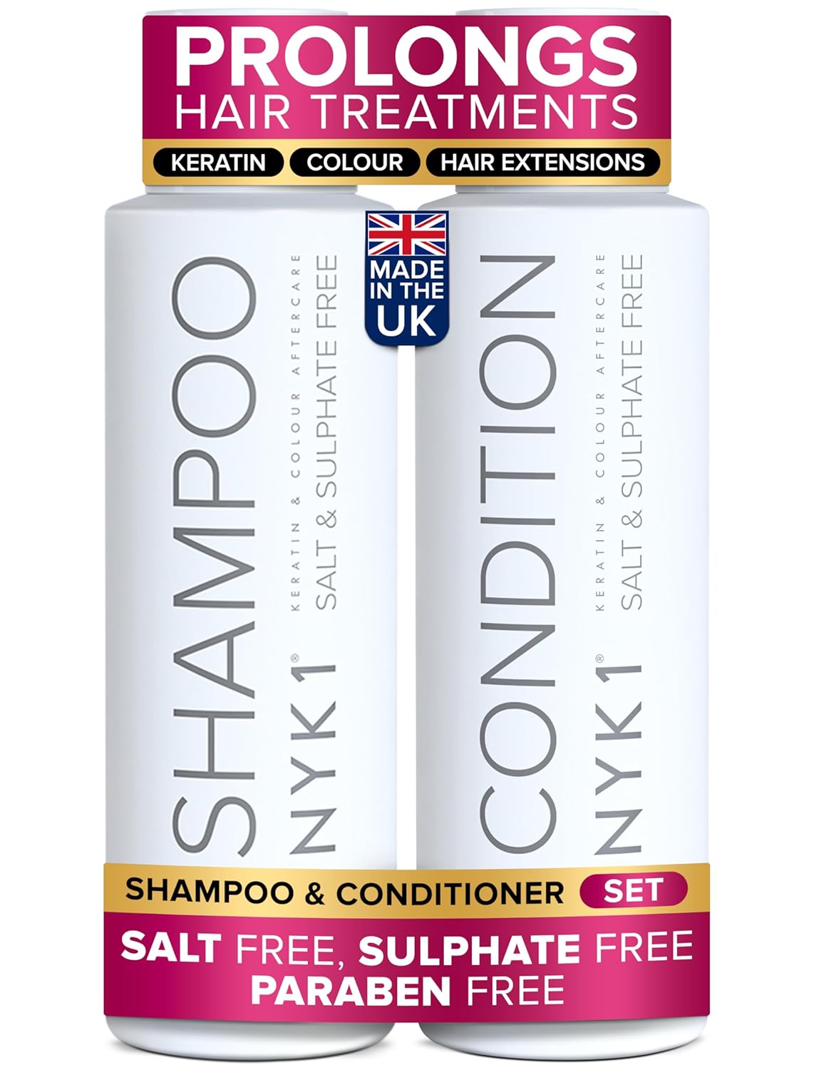 Sulfate-Free Shampoo and Conditioner Set for Color-Treated Hair | 2 x 16.9 Fl Oz
