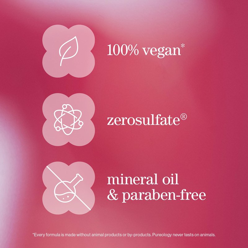Pureology Smooth Perfection Shampoo - For Frizzy and Color Treated Hair, Smooths Hair & Controls Frizz, Sulfate-Free & Vegan, 9 Oz