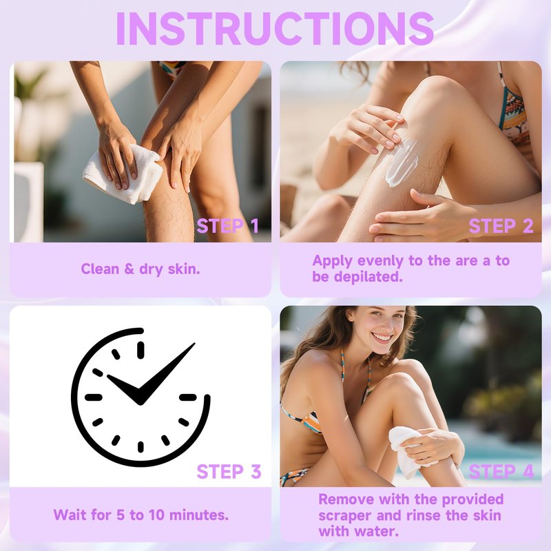 PHOFAY Hair Removal Cream for Sensitive Skin – Fast-Acting Formula with Aloe & Hyaluronic Acid | 2 oz Spray