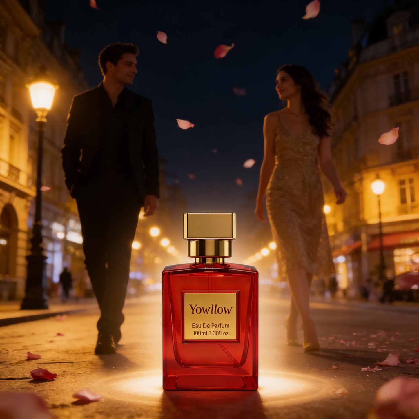 Yowllow Ambery Vanilla Eau de Parfum Inspired by Y S.L's B.lack O.pium Women Long-Lasting & Pure Fragrance Spray, 3.4 FL/OZ (100ML)