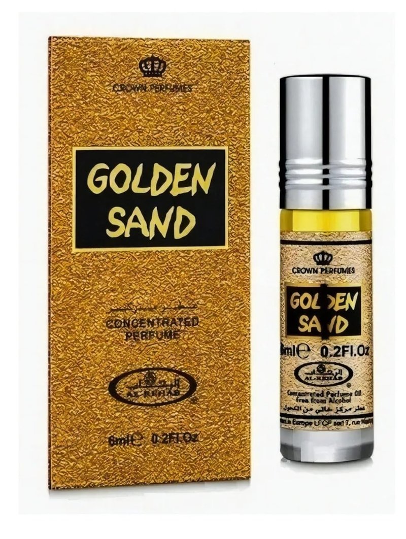 Golden Sand Perfume Oil - 6ml (.2 oz) Long-Lasting Fragrance for Men & Women
