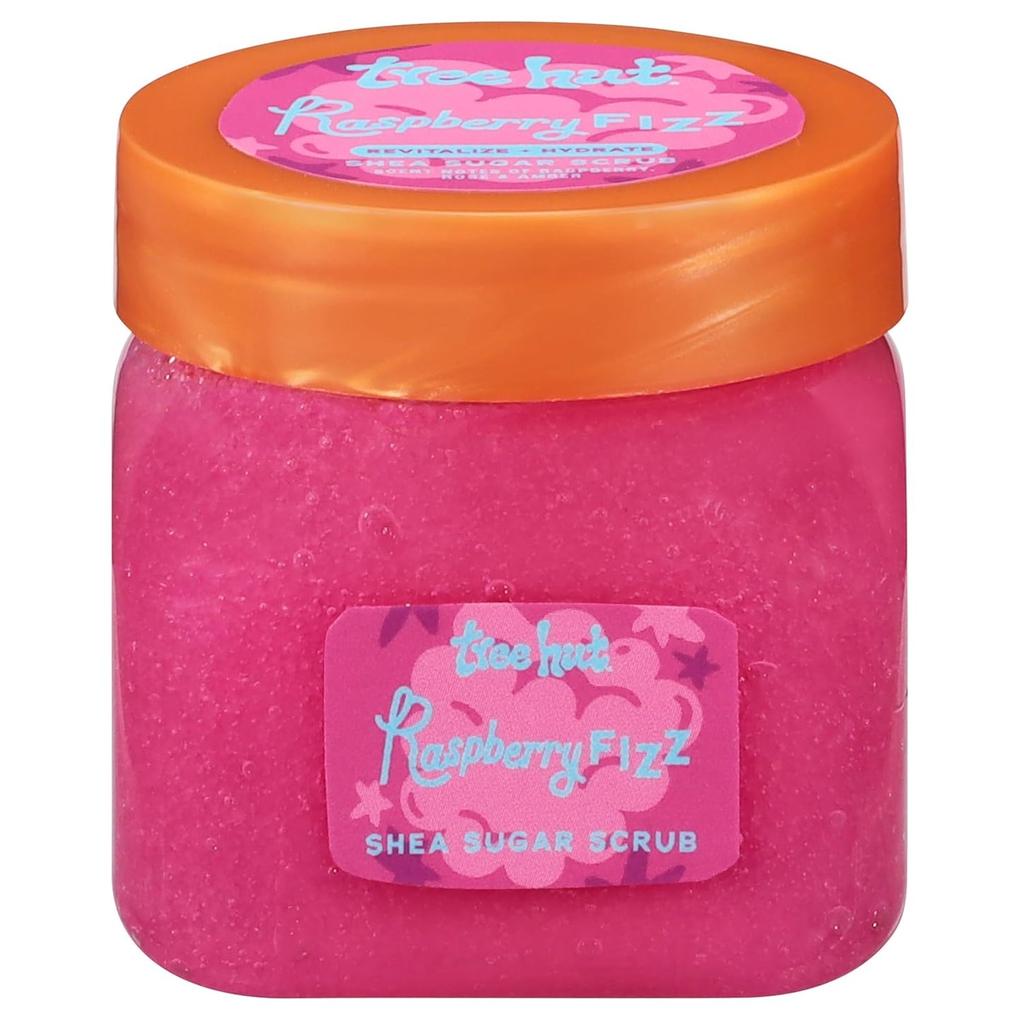 Tree Hut Mini Raspberry Fizz Shea Sugar Scrub - Exfoliating & Hydrating Body Scrub, Vegan, 3.4 oz