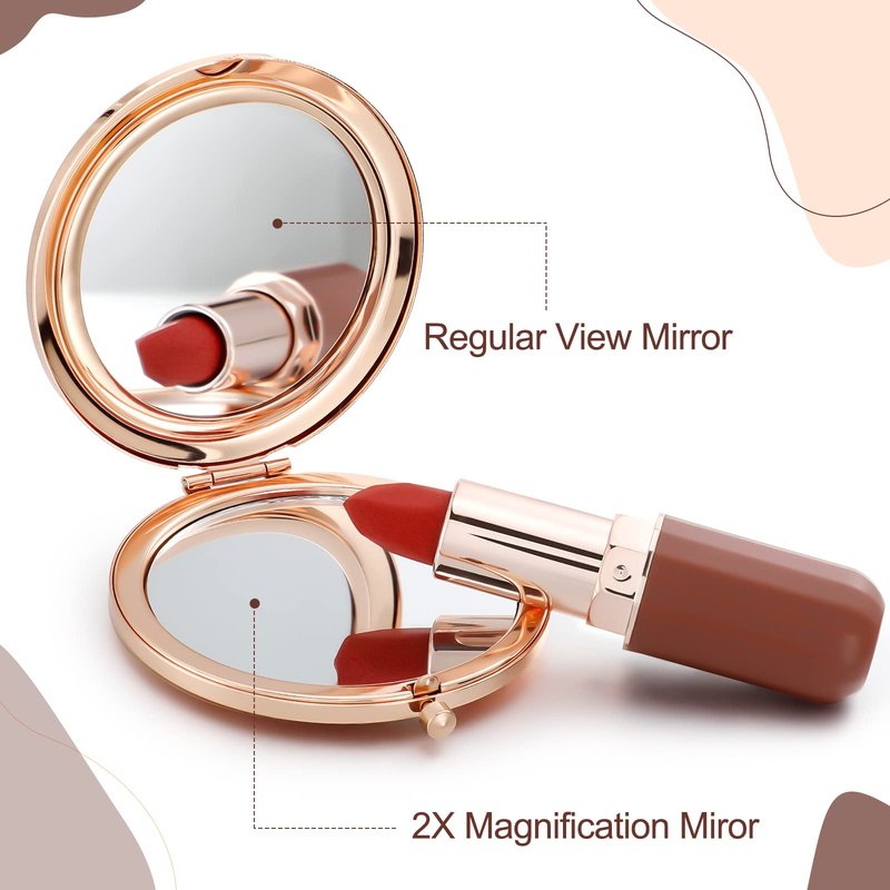 Chunful 3 Pcs Inspirational Compact Mirror Bulk Pocket Magnifying Cosmetic Mirror for Purse You are Beautiful Sometimes You Forget Appreciation Gifts for Women Bridesmaids Wedding Birtyday Party