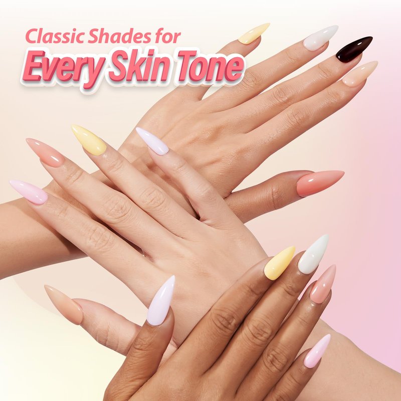 Makartt Jelly Bright Nude Gel Nail Polish: 15ML Hema-Free Neutral Nude Nail Polish Sheer Translucent Effect Soak Off UV LED Nail Art Manicure DIY Home Salon Gift for Women