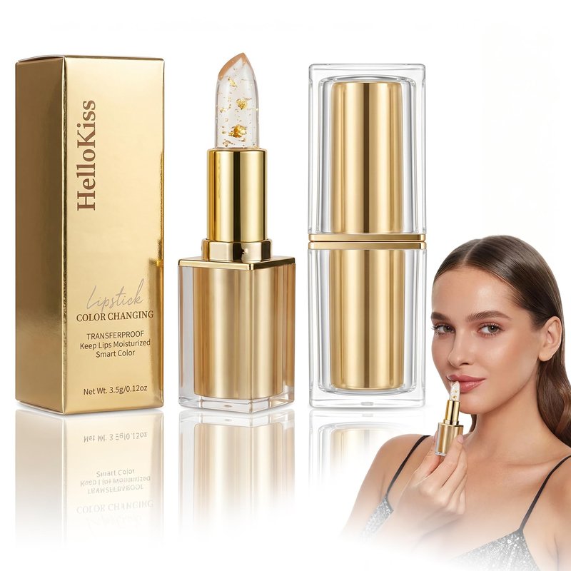 Aigomc 2PCS Ph Adjusting Lipstick for Women,Clear lip stick That Changes Color,coello lip stick, ph lipstick color changing Long Lasting 24 Hours Moisturizing