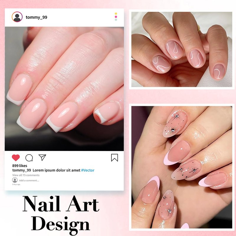 AZUREBEAUTY 10ml 6 Color Rubber Base Gel Polish with Top Coat Set, Builder Gel for Thin Weak Nails, Sheer Nude Pink Jelly Self-Leveling Apex Building Nail Strengthener, Long Lasting Soak Off UV LED
