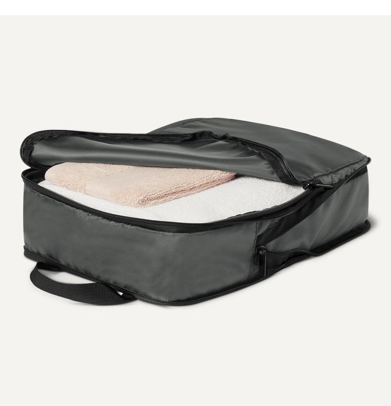 Amazon Essentials 4-Pack Ultralight Compression Packing Cubes Organizer, Grey